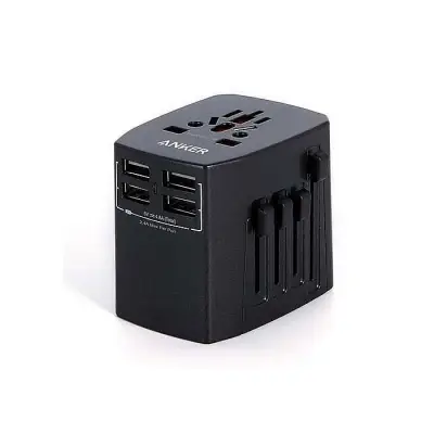 Anker Universal Travel Adapter with 4 USB Ports